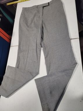 Anne Klein Gray Straight Leg Dress Pants